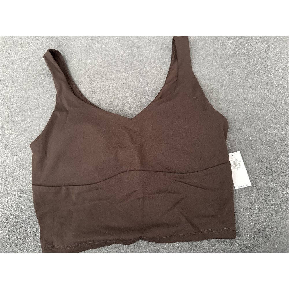 Old Navy StudioSmooth Seamed Longline Top, Medium, Brown